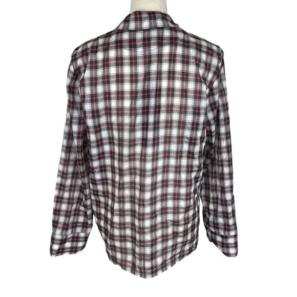 Jenni Kayne Classic Plaid Button Down Shirt Collared Lightweight Size Small NEW - Picture 4 of 7